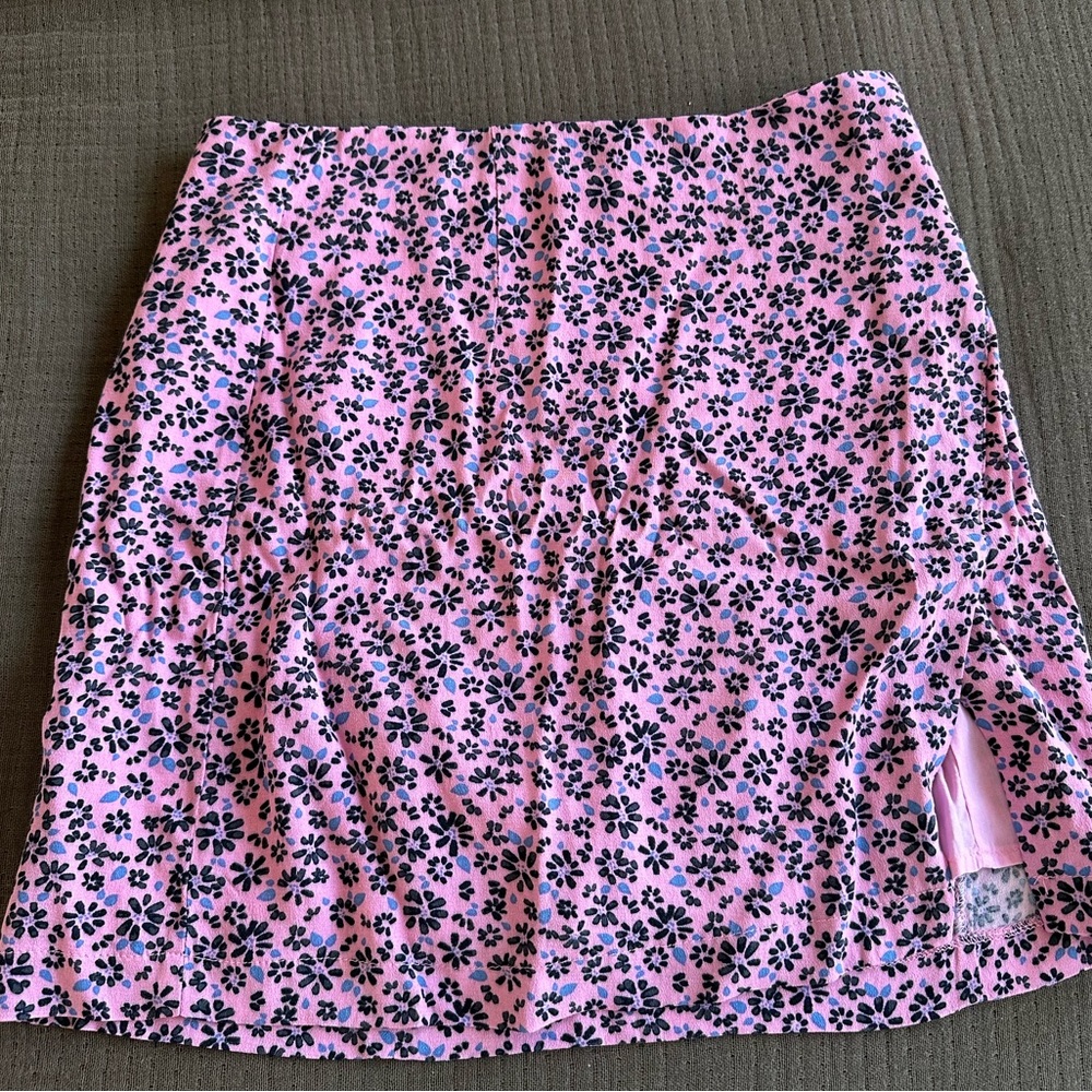 Olivaceous Pink Floral Skirt